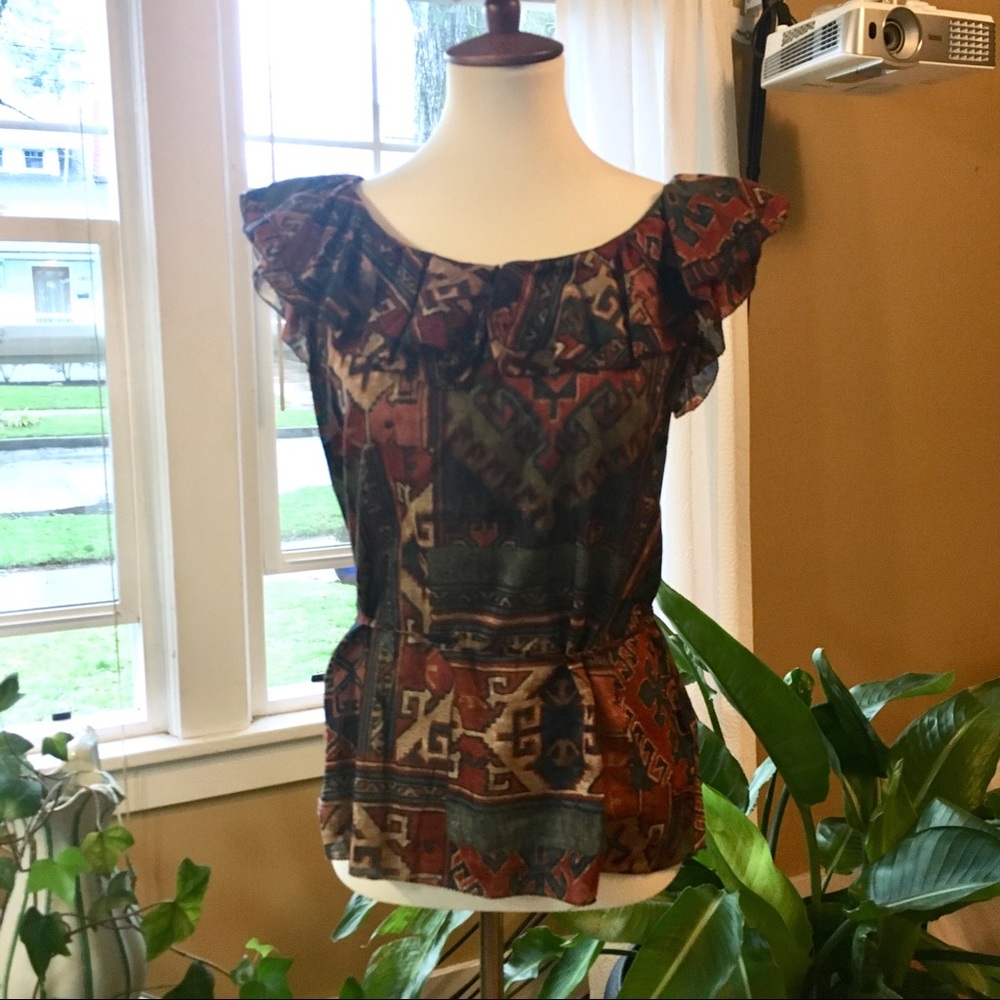 Ralph Lauren Ruffle Blouse